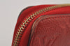 Authentic Louis Vuitton Monogram Empreinte Zippy Wallet Red M60547 LV 7812J