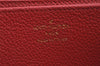 Authentic Louis Vuitton Monogram Empreinte Zippy Wallet Red M60547 LV 7812J