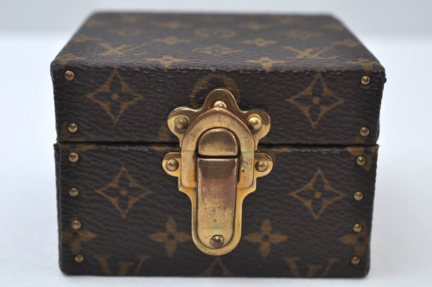 Authentic Louis Vuitton Monogram Eccrine Declaration M21010 Jewelry Case 7814I