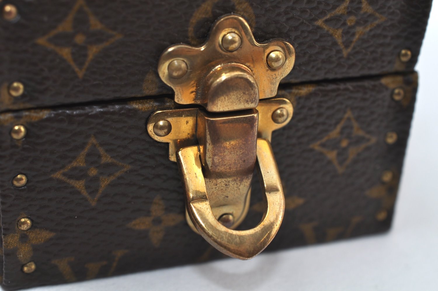 Authentic Louis Vuitton Monogram Eccrine Declaration M21010 Jewelry Case 7814I