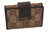 Authentic GUCCI 6 Hooks Key Case Holder GG Canvas Leather 118101 Brown 7814J