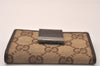 Authentic GUCCI 6 Hooks Key Case Holder GG Canvas Leather 118101 Brown 7814J