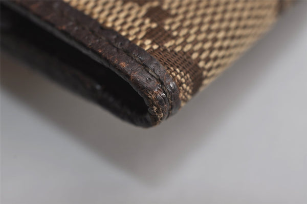 Authentic GUCCI 6 Hooks Key Case Holder GG Canvas Leather 118101 Brown 7814J