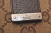 Authentic GUCCI 6 Hooks Key Case Holder GG Canvas Leather 118101 Brown 7814J
