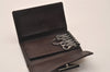 Authentic GUCCI 6 Hooks Key Case Holder GG Canvas Leather 118101 Brown 7814J