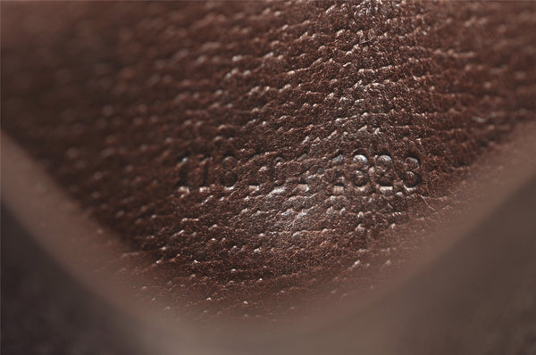 Authentic GUCCI 6 Hooks Key Case Holder GG Canvas Leather 118101 Brown 7814J