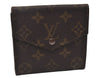Authentic Louis Vuitton Monogram Porte Monnaie Billets Wallet M61660 LV 7815J