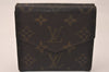 Authentic Louis Vuitton Monogram Porte Monnaie Billets Wallet M61660 LV 7815J