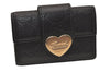 Authentic GUCCI Guccissima Heart 6 Key Case Holder GG Leather 203551 Black 7816J