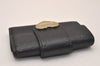Authentic GUCCI Guccissima Heart 6 Key Case Holder GG Leather 203551 Black 7816J