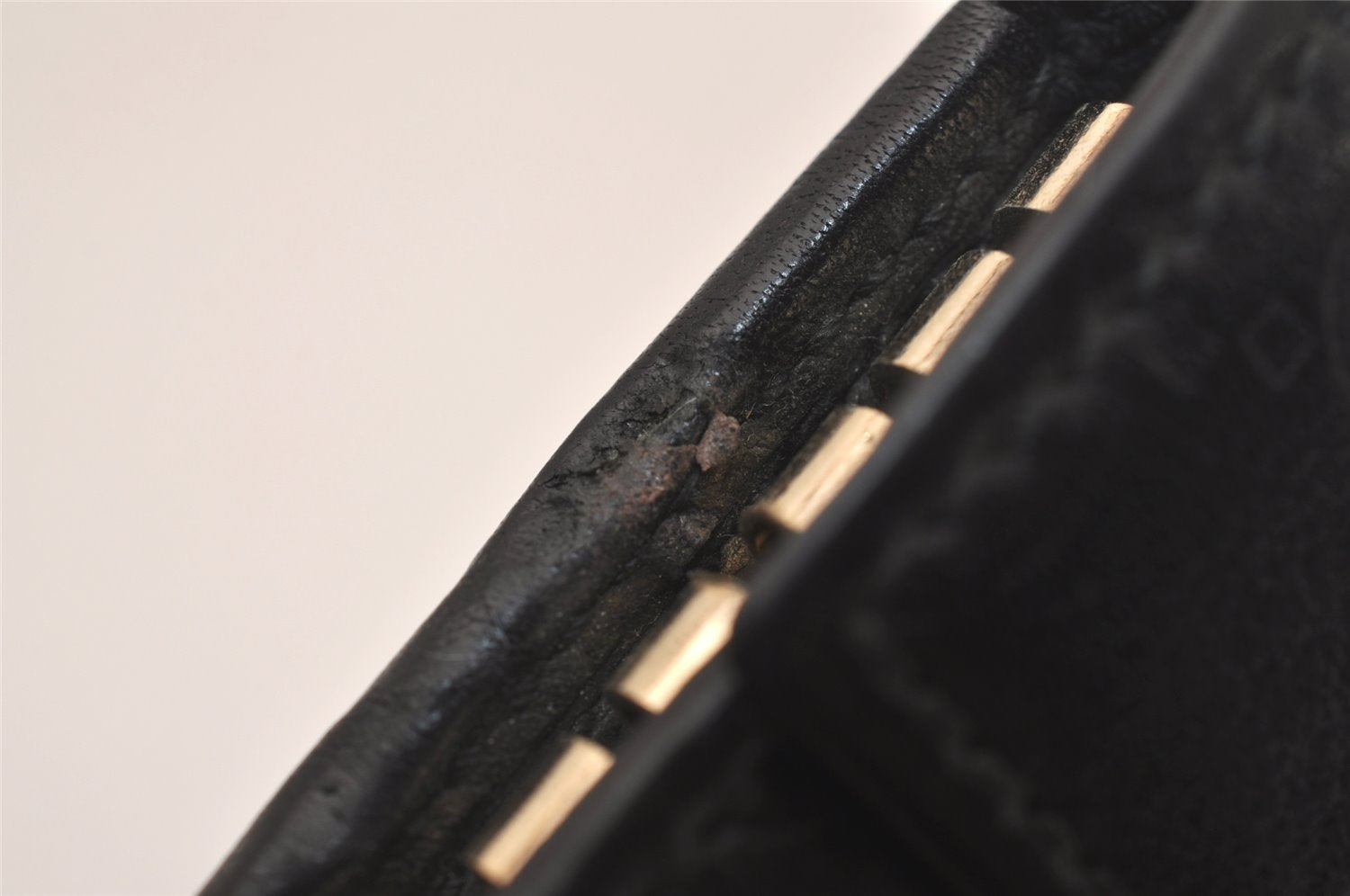 Authentic GUCCI Guccissima Heart 6 Key Case Holder GG Leather 203551 Black 7816J