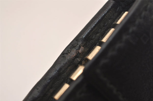 Authentic GUCCI Guccissima Heart 6 Key Case Holder GG Leather 203551 Black 7816J