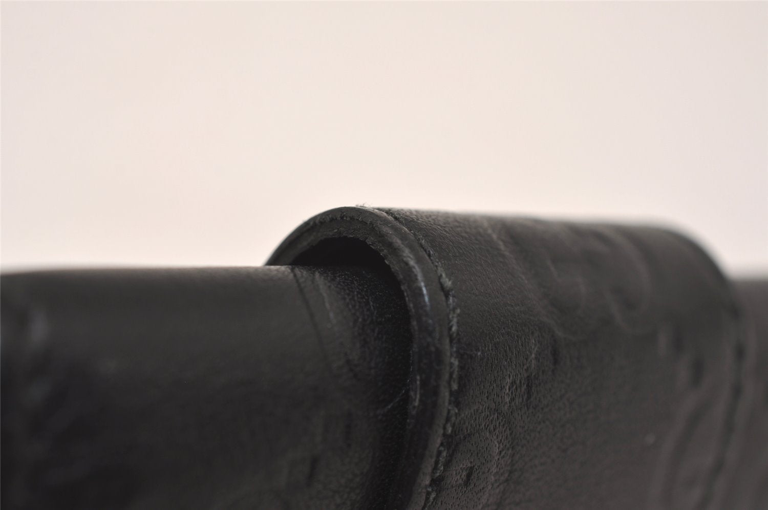 Authentic GUCCI Guccissima Heart 6 Key Case Holder GG Leather 203551 Black 7816J