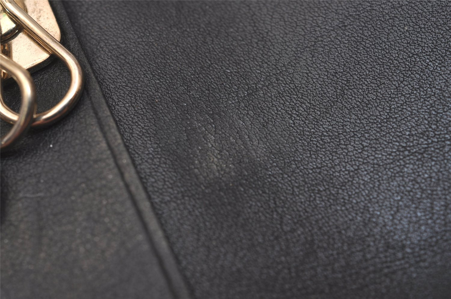 Authentic GUCCI Guccissima Heart 6 Key Case Holder GG Leather 203551 Black 7816J