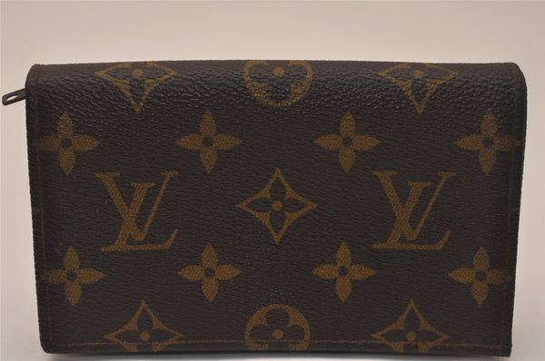 Authentic Louis Vuitton Porte Monnaie Billets Tresor Wallet Old Model Junk 7817J