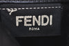 Authentic FENDI Peeka Boo Long Wallet Purse Leather Black 7819J