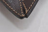 Authentic FENDI Zucca Clutch Hand Bag Purse Nylon Leather Brown Black 7820I