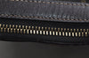 Authentic FENDI Zucca Clutch Hand Bag Purse Nylon Leather Brown Black 7820I