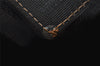 Authentic FENDI Zucca Clutch Hand Bag Purse Nylon Leather Brown Black 7820I