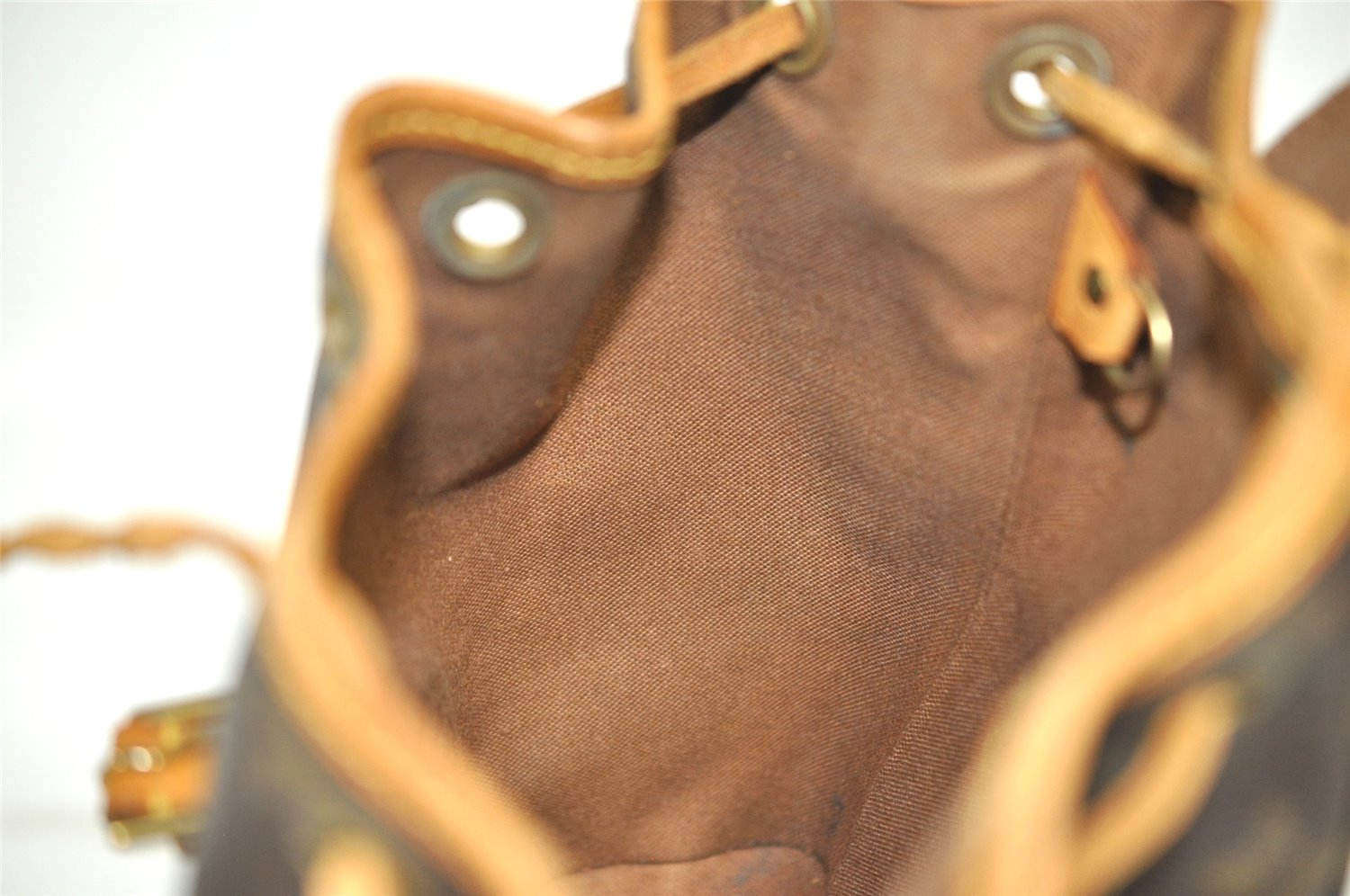 Authentic Louis Vuitton Monogram Montsouris PM Backpack M51137 LV 7821I