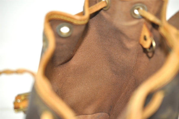 Authentic Louis Vuitton Monogram Montsouris PM Backpack M51137 LV 7821I