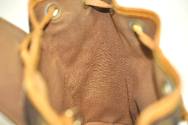 Authentic Louis Vuitton Monogram Montsouris PM Backpack M51137 LV 7821I