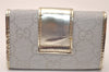 Authentic GUCCI Abbey 6 Hooks Key Case Holder GG Canvas Leather Silver 7821J
