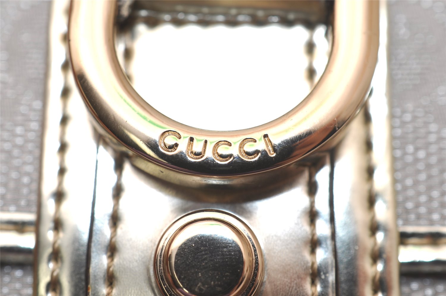 Authentic GUCCI Abbey 6 Hooks Key Case Holder GG Canvas Leather Silver 7821J