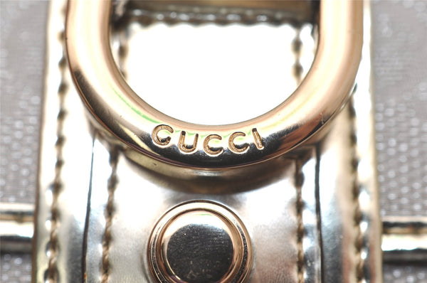 Authentic GUCCI Abbey 6 Hooks Key Case Holder GG Canvas Leather Silver 7821J