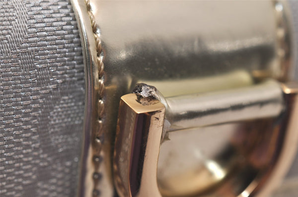 Authentic GUCCI Abbey 6 Hooks Key Case Holder GG Canvas Leather Silver 7821J