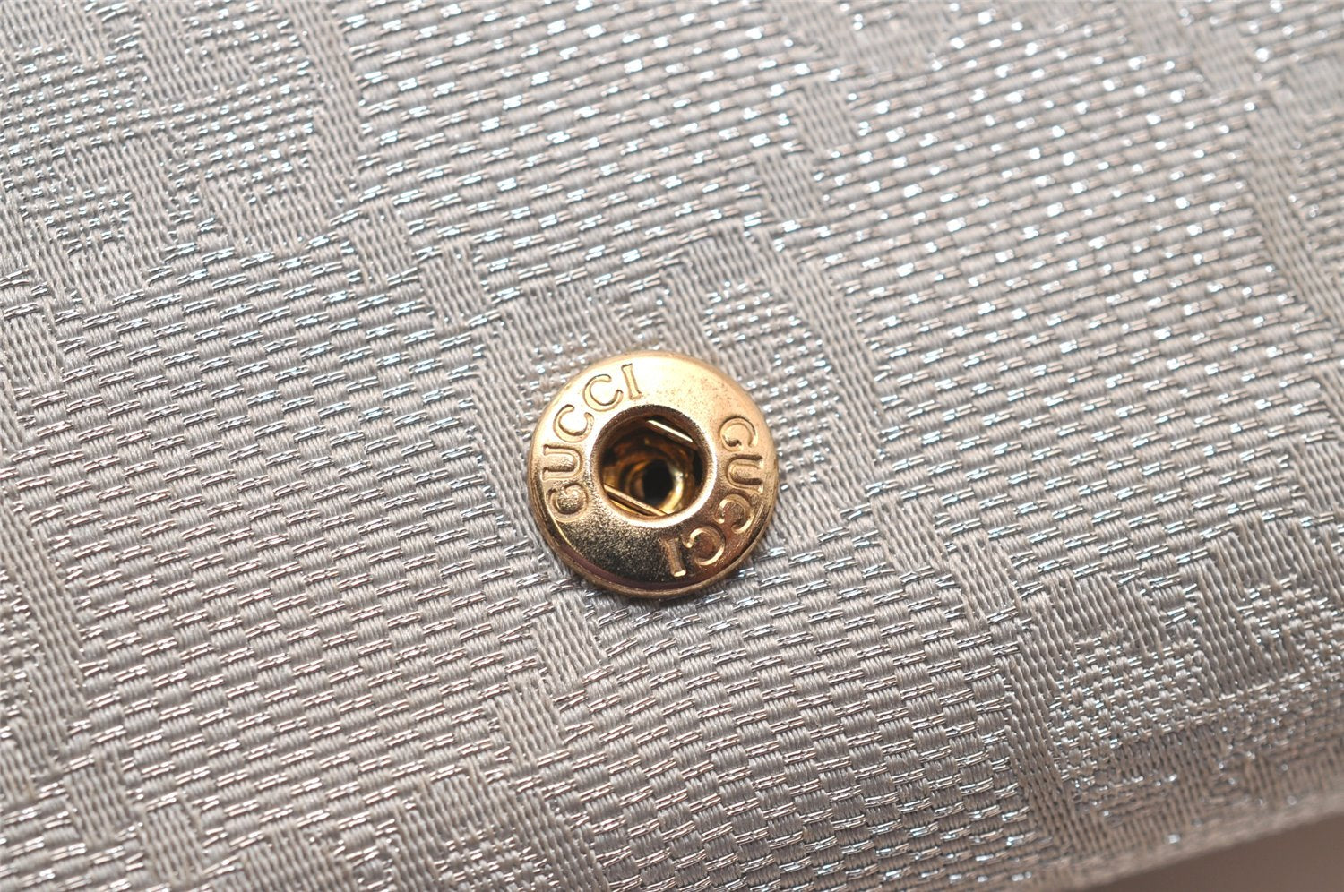 Authentic GUCCI Abbey 6 Hooks Key Case Holder GG Canvas Leather Silver 7821J