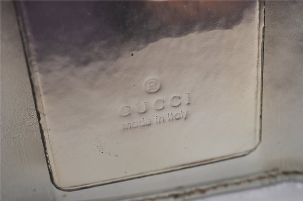 Authentic GUCCI Abbey 6 Hooks Key Case Holder GG Canvas Leather Silver 7821J