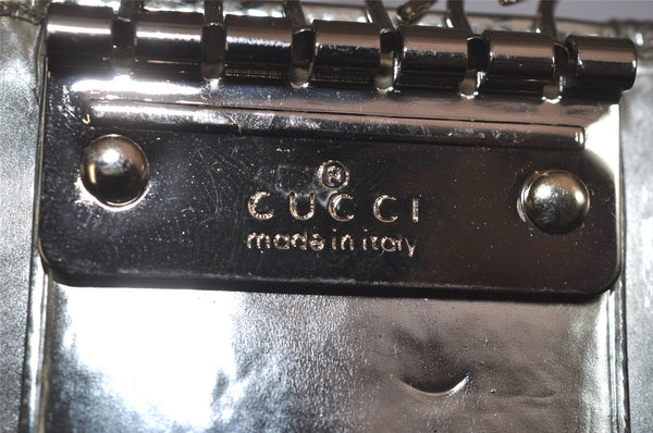 Authentic GUCCI Abbey 6 Hooks Key Case Holder GG Canvas Leather Silver 7821J