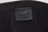 Authentic GUCCI Sherry Line Hand Bag Pouch GG Canvas Leather 141809 Black 7822I
