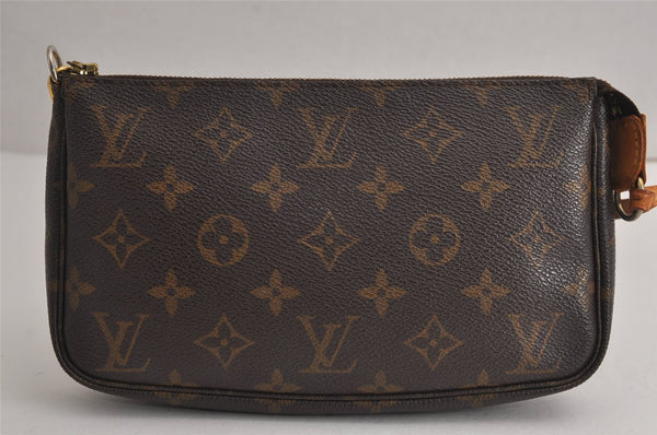 Authentic Louis Vuitton Monogram Pochette Accessoires Pouch M51980 LV 7822J