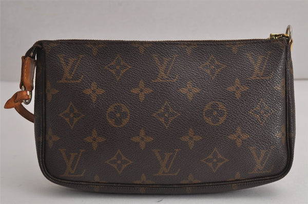 Authentic Louis Vuitton Monogram Pochette Accessoires Pouch M51980 LV 7822J