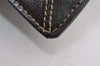 Authentic FENDI Zucca Clutch Hand Bag Purse Nylon Leather Brown Black 7823I