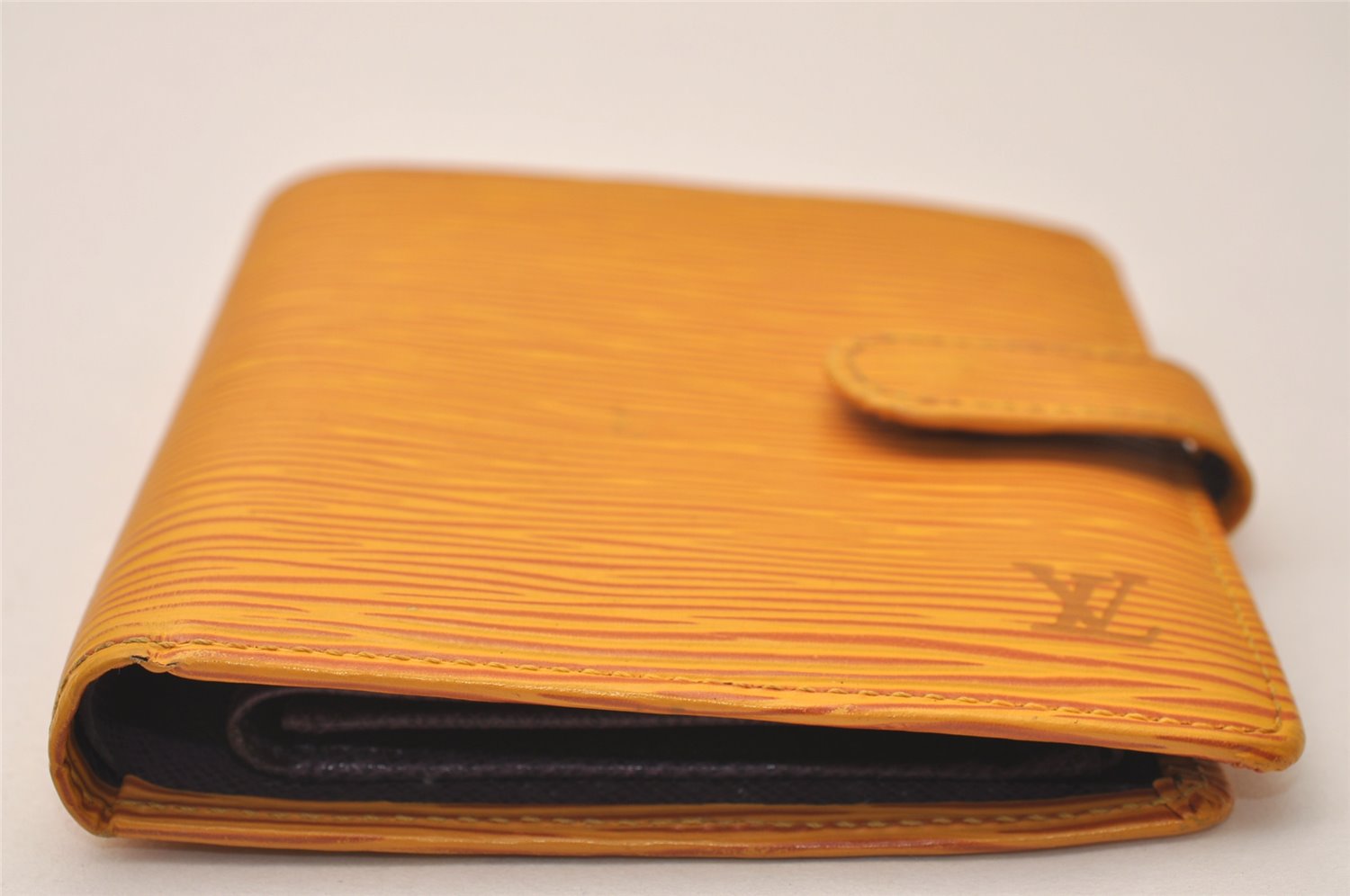 Authentic Louis Vuitton Epi Porte Billets Compact Wallet Yellow M63559 LV 7824J