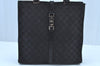 Authentic GUCCI Jackie Shoulder Tote Bag GG Canvas Leather 0021064 Black 7825G