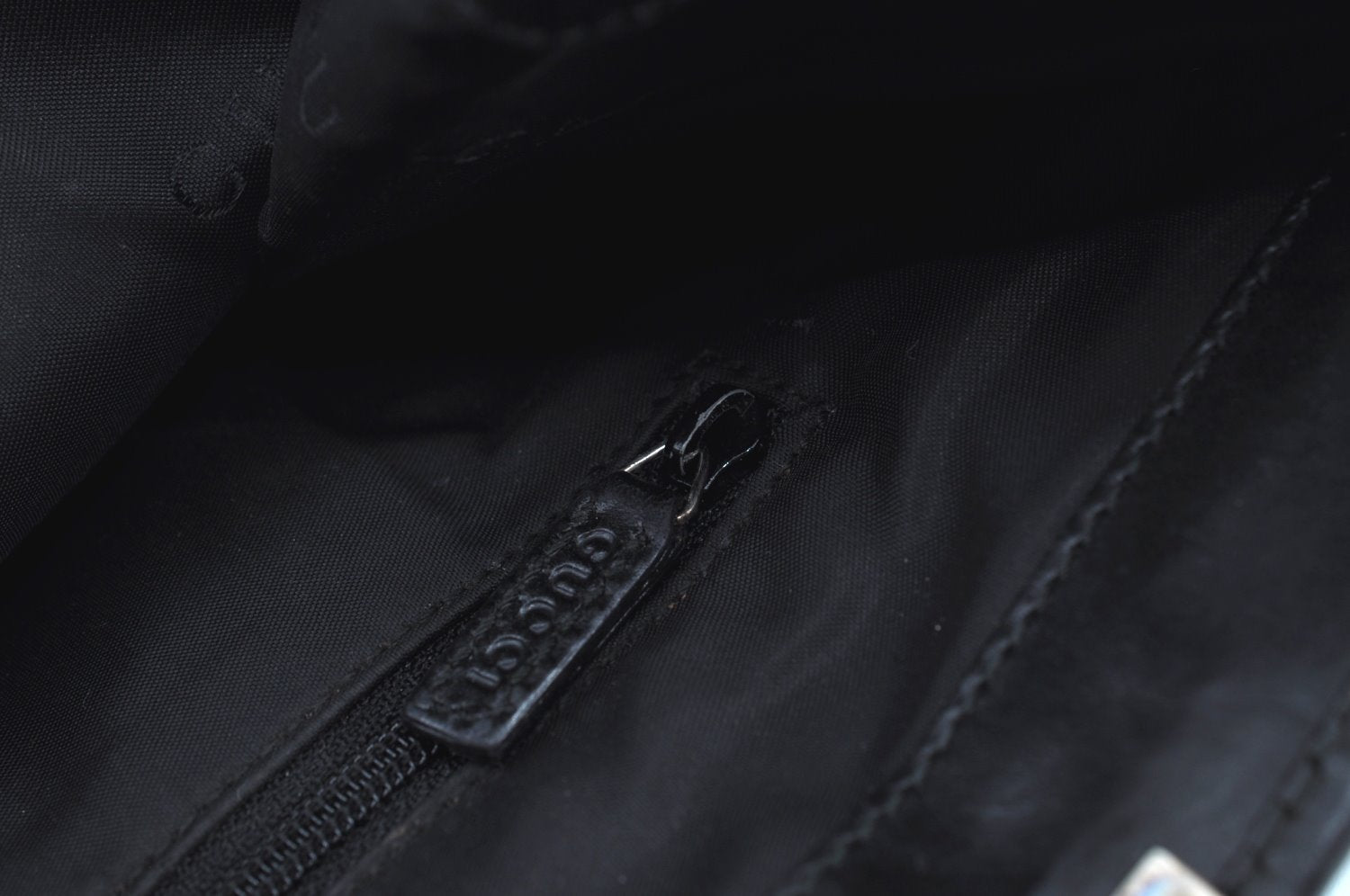 Authentic GUCCI Jackie Shoulder Tote Bag GG Canvas Leather 0021064 Black 7825G