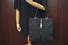 Authentic GUCCI Jackie Shoulder Tote Bag GG Canvas Leather 0021064 Black 7825G