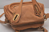 Authentic Chloe Paraty Small 2Way Shoulder Hand Bag Purse Leather Brown 7825I