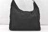 Authentic GUCCI Shoulder Hand Bag Purse Nylon Leather 0011955 Black 7826J