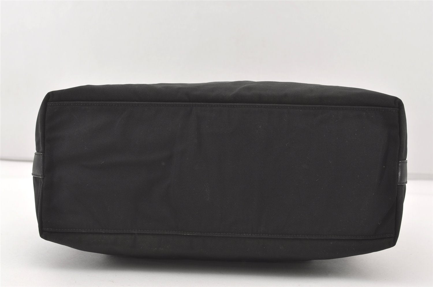 Authentic GUCCI Shoulder Hand Bag Purse Nylon Leather 0011955 Black 7826J