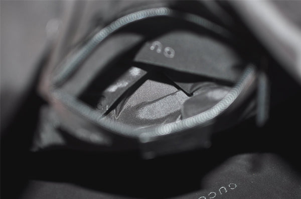 Authentic GUCCI Shoulder Hand Bag Purse Nylon Leather 0011955 Black 7826J