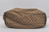 Authentic GUCCI Sukey Shoulder Tote Bag GG Canvas Leather 211943 Brown 7827I