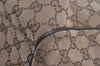 Authentic GUCCI Sukey Shoulder Tote Bag GG Canvas Leather 211943 Brown 7827I