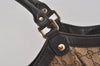 Authentic GUCCI Sukey Shoulder Tote Bag GG Canvas Leather 211943 Brown 7827I