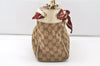 Authentic GUCCI Positano Scarf Tote Bag GG Canvas Leather 162879 Brown 7829J