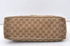 Authentic GUCCI Positano Scarf Tote Bag GG Canvas Leather 162879 Brown 7829J